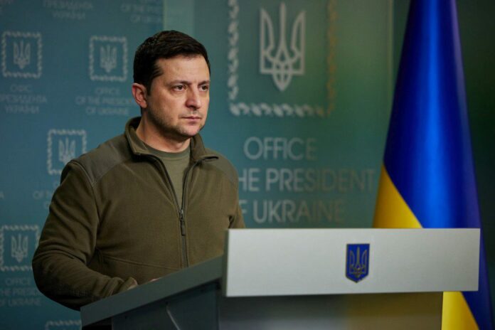 IL PRESIDENTE DELL’UCRAINA VOLODYMYR ZELENSKY