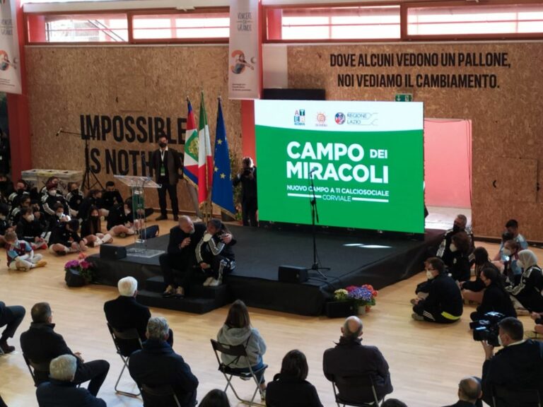 Roma, Al Corviale inaugurato il “Campo dei miracoli”