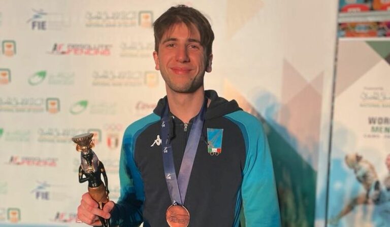 Primo podio per Davide Filippi, 3° nel fioretto a Il Cairo