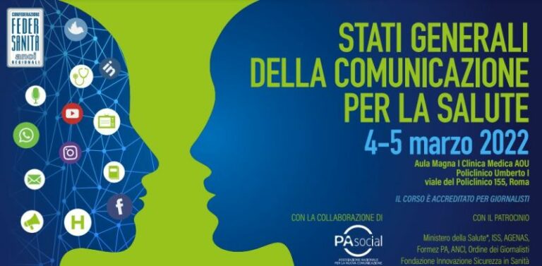 Federsanità, a Roma gli Stati generali della Comunicazione per la salute