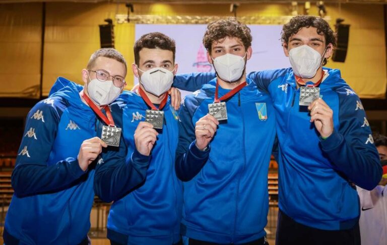 Sciabolisti azzurri d’argento agli Europei U.20