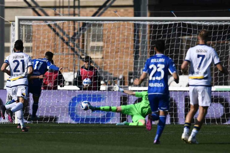 Cancellieri risponde a Di Francesco, Empoli-Verona 1-1