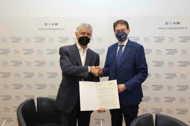 Sottoscritta una convenzione fra Credito Sportivo e ASC