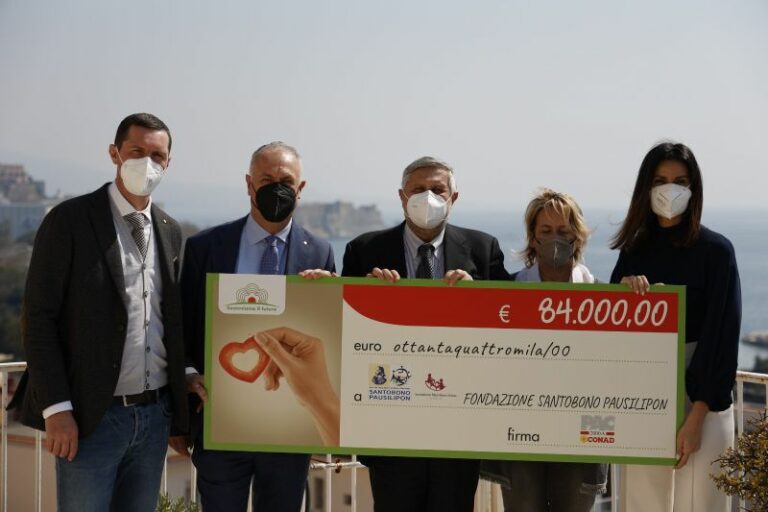 Da Conad 84 mila euro a reparti pediatrici Santobono-Pausilipon Napoli