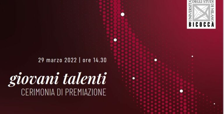 “Giovani talenti”, il 29 marzo la cerimonia di premiazione