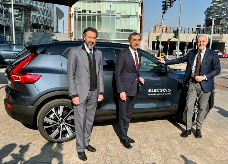 Al via a Milano ELEC3City, primo car sharing elettrico con 15 Volvo XC40