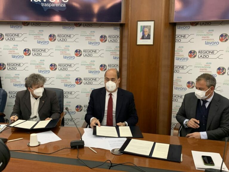 Lavoro di qualità in edilizia nel Lazio, Zingaretti firma protocollo