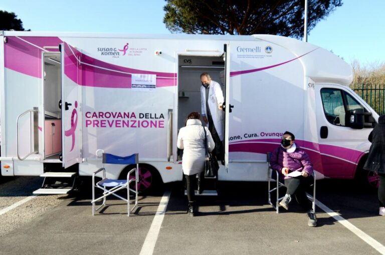Tumore del seno, arriva nel Lazio la Carovana della Prevenzione