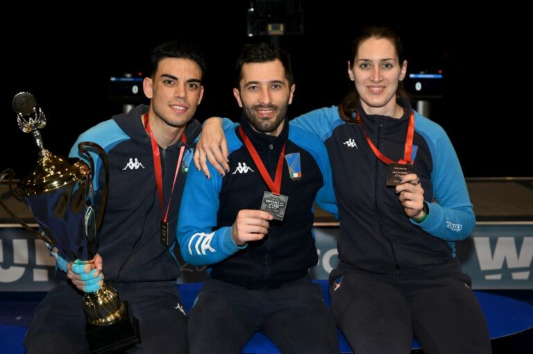Cdm fioretto, per gli Azzurri un oro, un argento e un bronzo