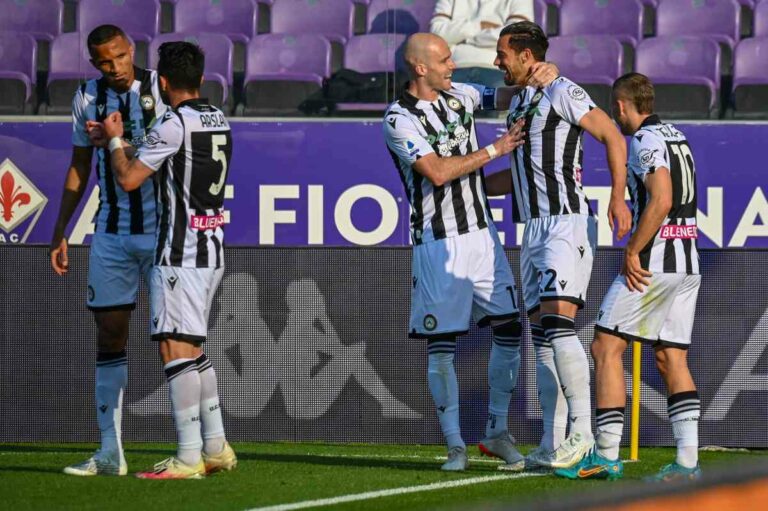 Fiorentina travolta, è poker Udinese al “Franchi”