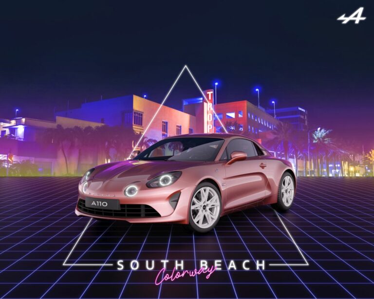 Alpine svela l’A110 con i colori di Miami