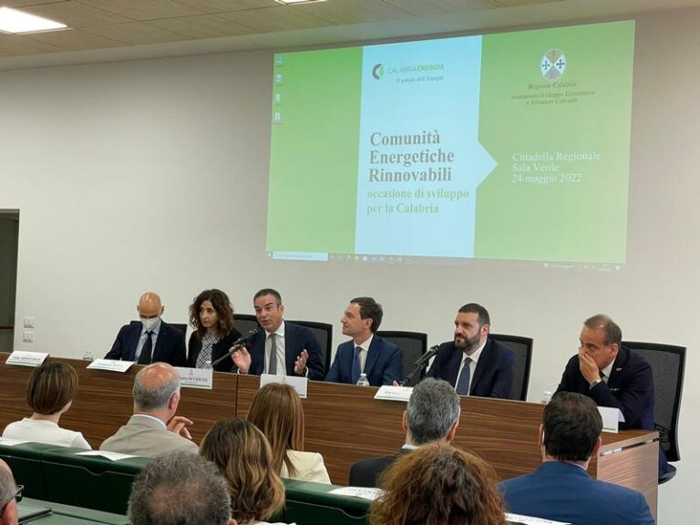 Calabria, Occhiuto “La prima comunità energetica alla Cittadella”