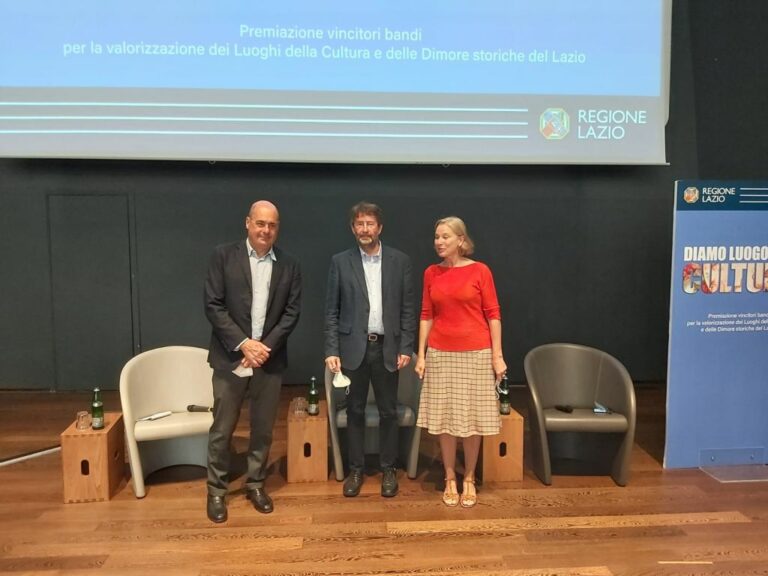 “Diamo luogo alla Cultura”, premiati i migliori siti culturali del Lazio