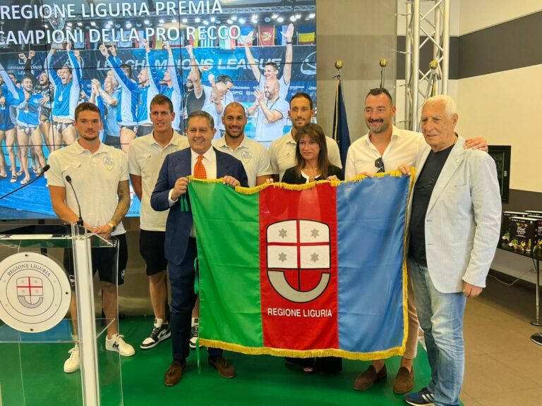 Regione Liguria premia i campioni della Pro Recco