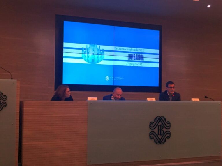 Nel 2021 cresce l’economia lombarda, nel 2022 fatturato imprese al -1,4%