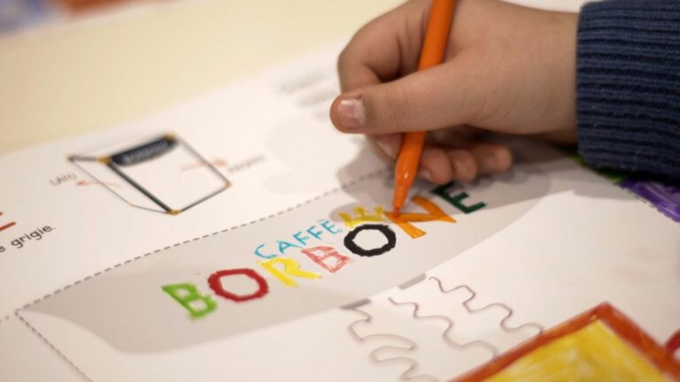 I bambini disegnano il packaging per il Caffè del Birbantello
