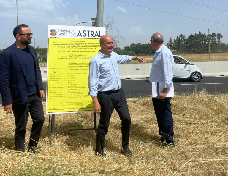 Ryder Cup, Zingaretti inaugura cantieri per rete stradale a Roma e Guidonia