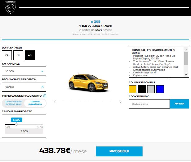 Noleggiabili anche i Lev nel Peugeot “Click and Drive”