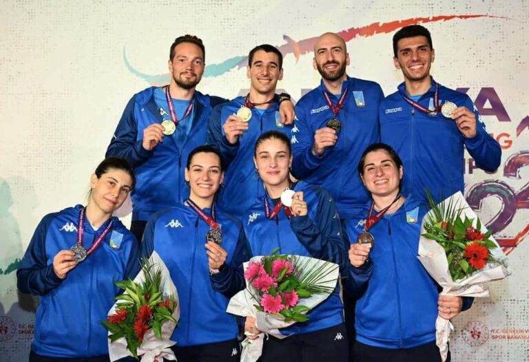 Spadisti azzurri d’oro nella prova a squadre agli Europei