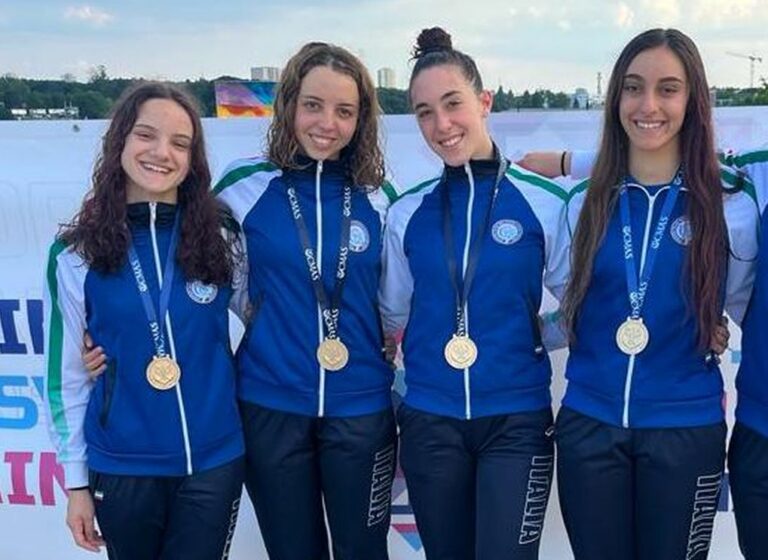 Europei Junior di nuoto pinnato, oro per la 4×100, ma tanta rabbia