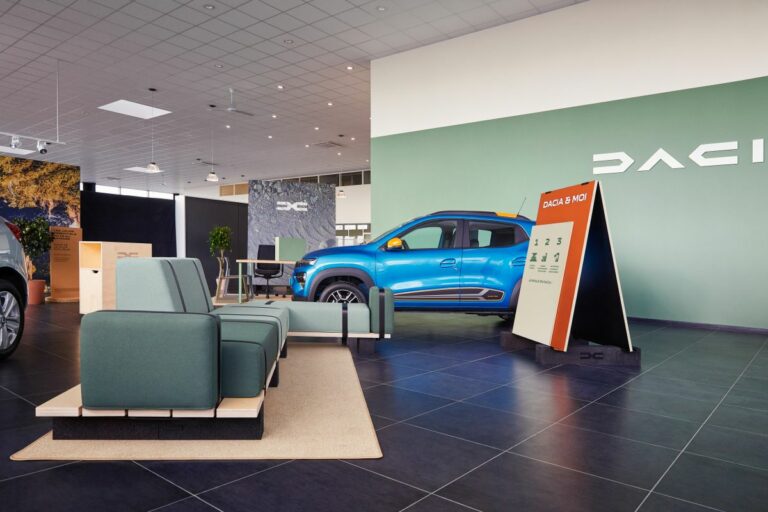 Un design eco-responsabile per la rete di vendita dacia