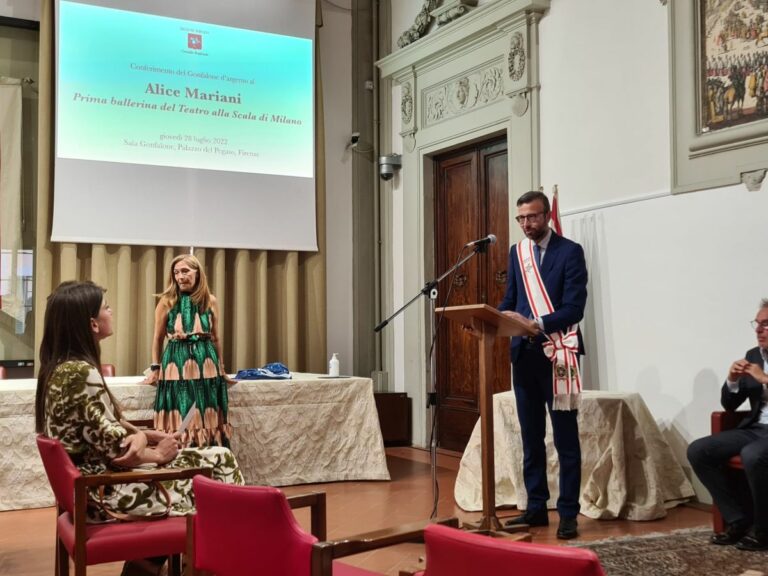 Toscana, Gonfalone d’Argento ad Alice Mariani, nuova ètoile della Scala