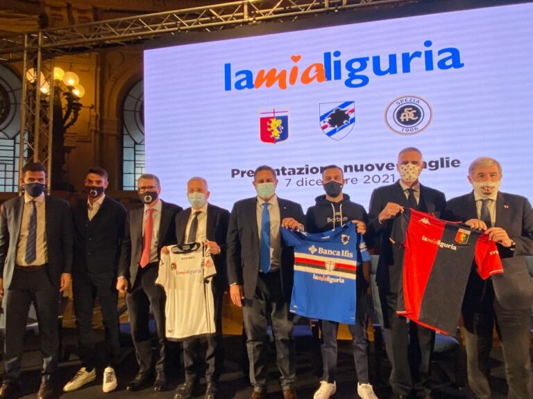 Logo “LaMiaLiguria” ancora sulle maglie delle squadre di Serie A