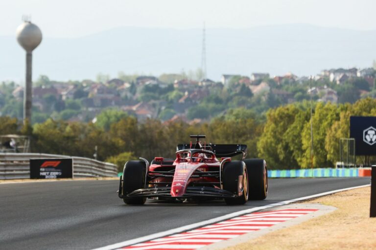 Le Ferrari volano nelle libere in Ungheria, Leclerc il migliore