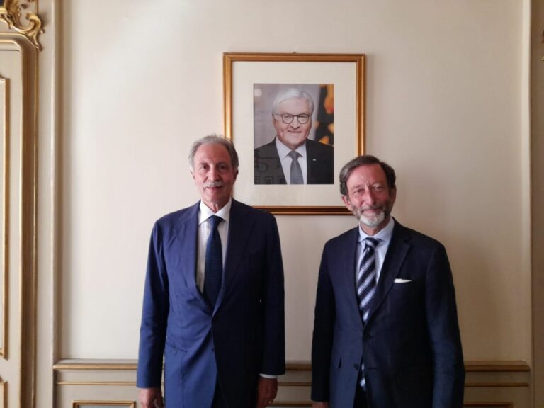 Basilicata, Bardi a Roma incontra l’ambasciatore tedesco Viktor Elbling