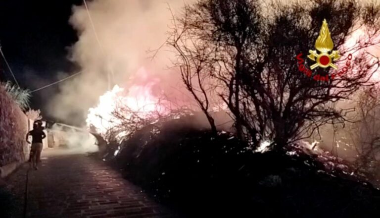 Incendi in Sicilia, roghi a Lipari e Taormina, a Palermo e nel trapanese