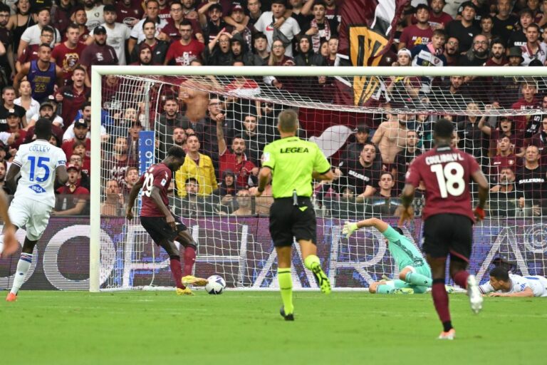 Poker Salernitana alla Samp, all’Arechi finisce 4-0