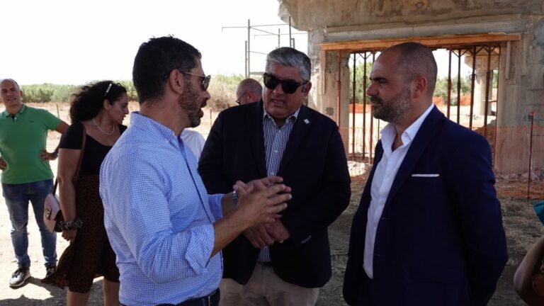 Lavori ponte “Ponti Nou”, sopralluogo assessori Salaris e Sanna