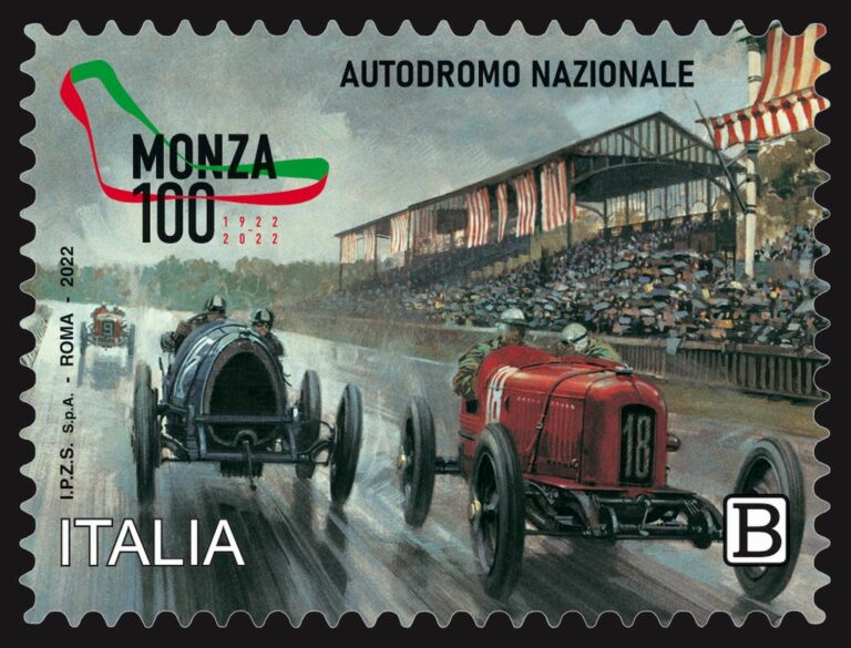 Poste, emesso francobollo per il centenario dell’Autodromo di Monza