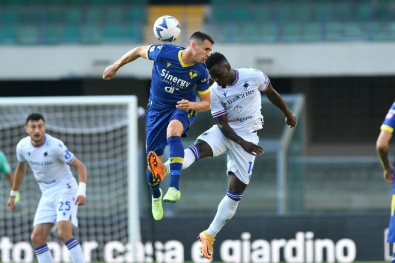 Caputo non basta alla Samp, il Verona vince in rimonta 2-1