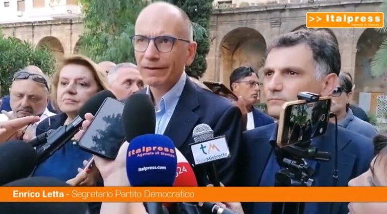 Regionali Sicilia, Letta apre la campagna elettorale del centrosinistra