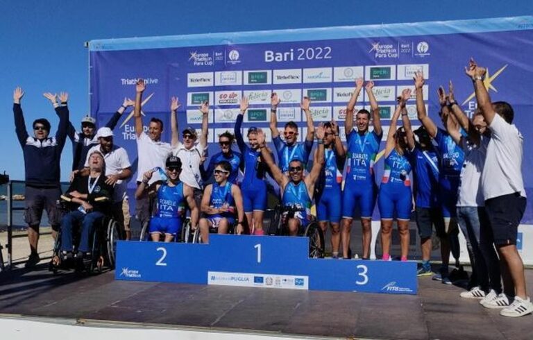 Nove medaglie per l’Italia alla Europe Triathlon Para Cup