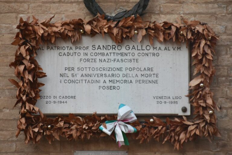 Al Lido cerimonia in ricordo del partigiano Sandro Gallo