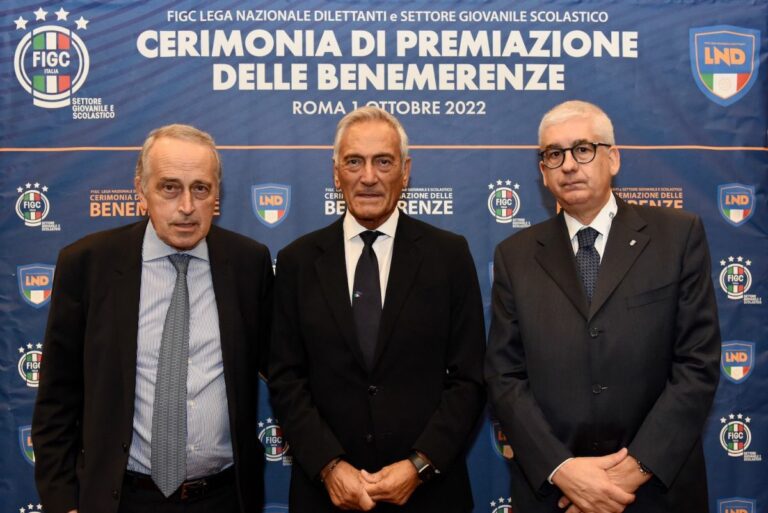 Benemerenze sportive per Lnd e Settore giovanile e scolastico Figc