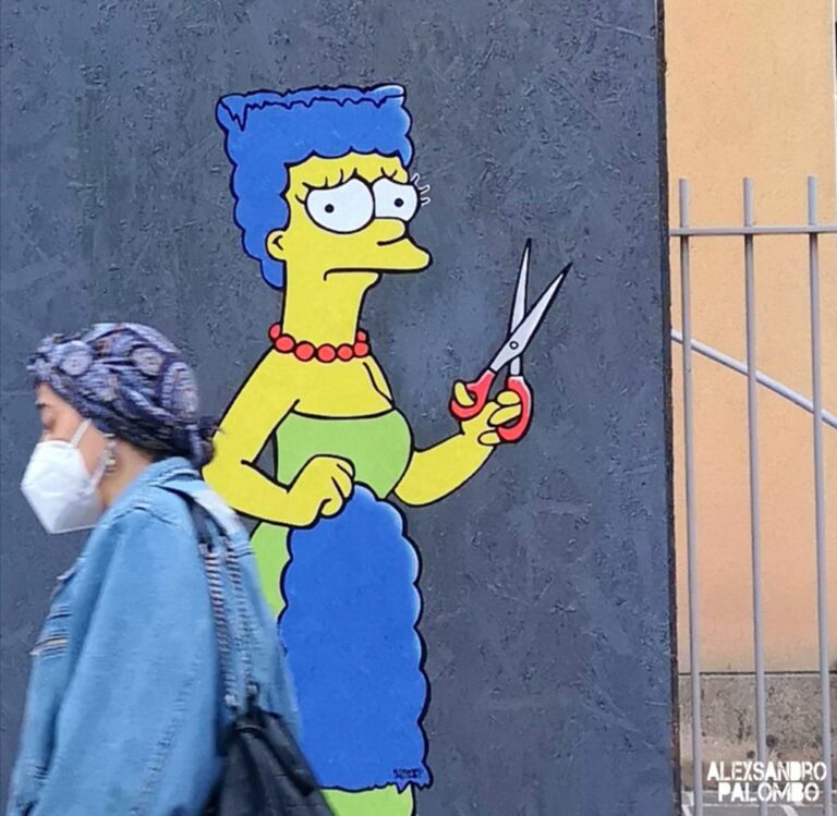 Milano, Di fronte a consolato iraniano spunta street art di protesta