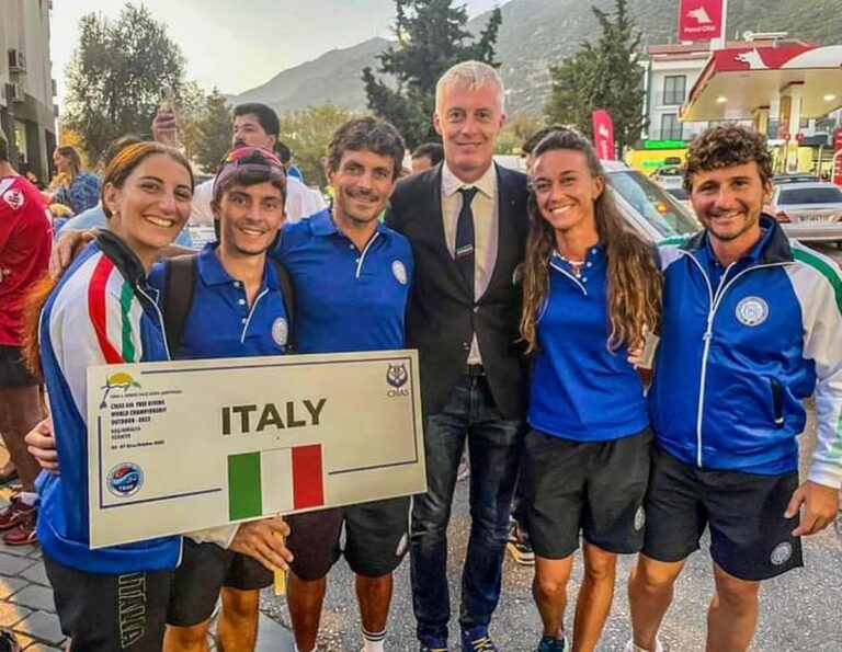 Mondiali apnea outdoor, l’Italia chiude con quattro medaglie