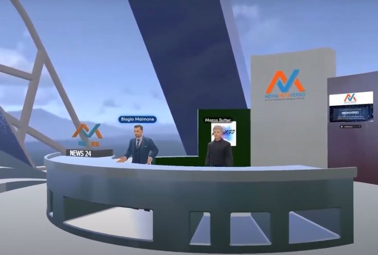 Nasce Mediametanews24, il primo telegiornale nel Metaverso