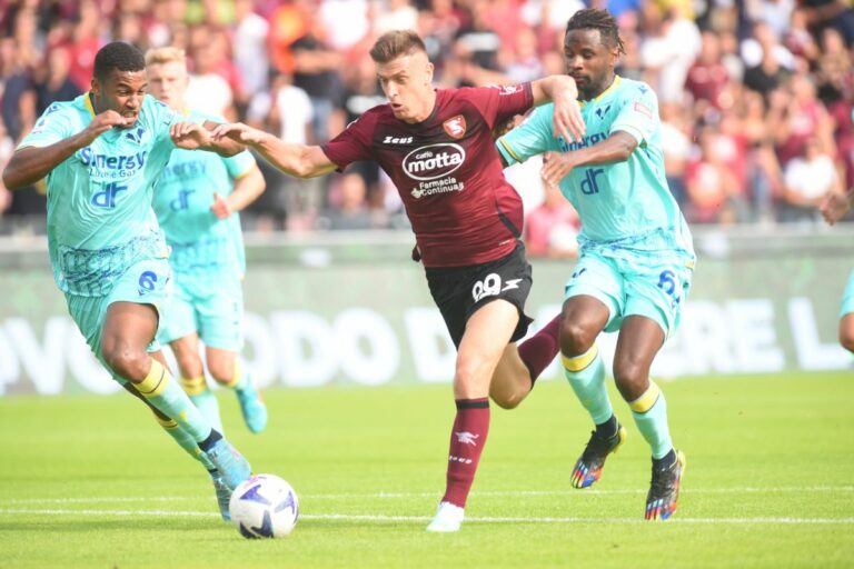 Verona beffato nel finale, la Salernitana vince 2-1