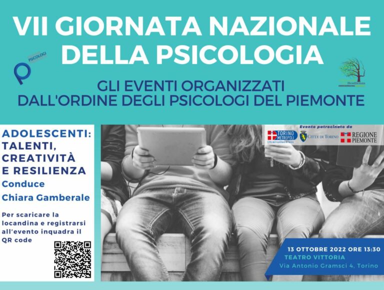 Gli psicologi del Piemonte a confronto sul concetto di resilienza