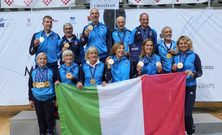 Italia chiude Mondiale Master di Zara con 17 medaglie