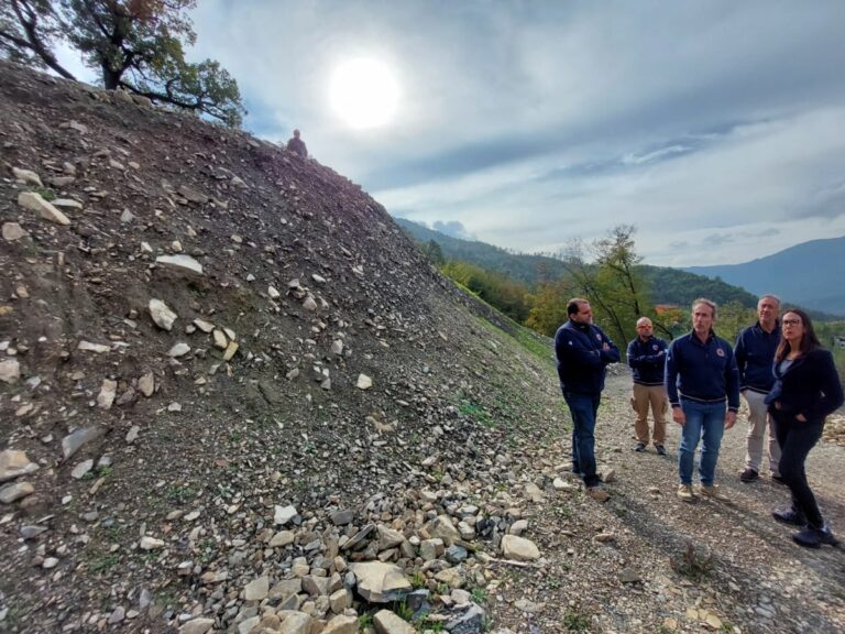 Sopralluogo dell’assessore Priolo ai lavori nel parmense