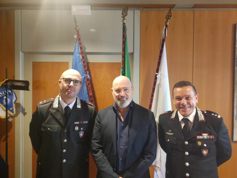 Bonaccini incontra Comandante Gruppo Carabinieri per Tutela Ambientale