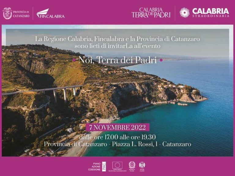 Calabria, ultime tappe tour “Noi, Terra dei Padri”