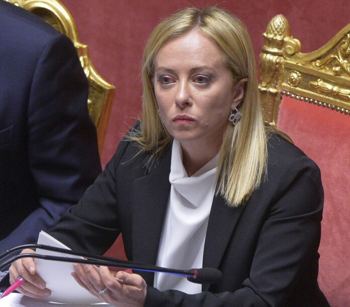 Senato seduta per il voto di fiducia al governo Meloni