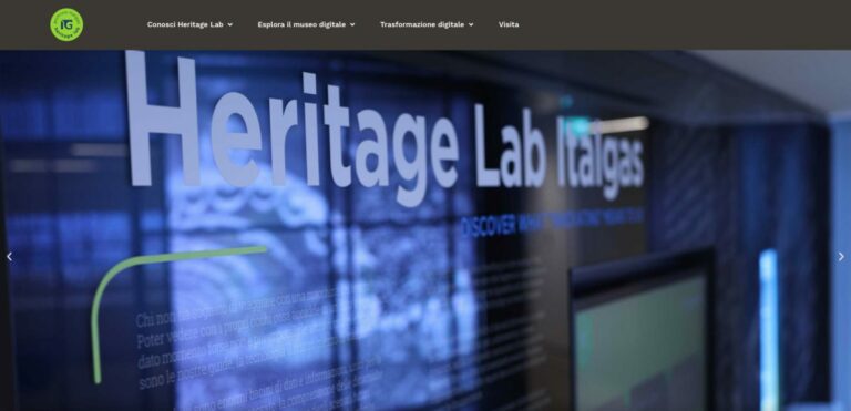 Italgas, online il sito web di Heritage Lab