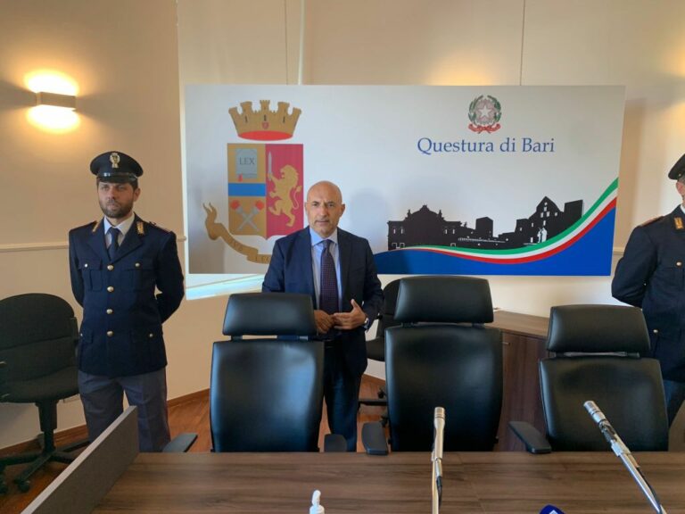 Bari, si insedia Questore Signer “Lotta alla criminalità organizzata”